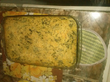 Souflé de espinafre com frango