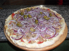 Massa de pizza para forno a lenha (com semolina)