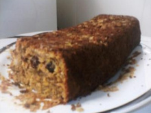 Bolo de banana e granola