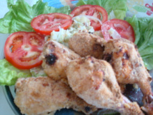 Frango de forno à milanesa