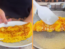 Cuscuz de frigideira recheado: receita fácil que combina com qualquer refeição e dá vontade de fazer todo dia
