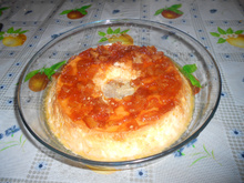 Pudim de leite condensado com calda de abacaxi