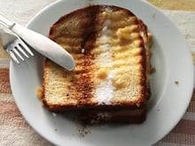 Torta de banana de sanduicheira