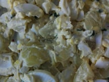 Salada de ovo com batata light