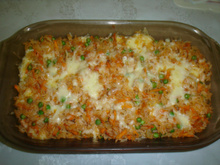 Arroz de forno colorido