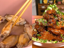 Nunca comi frango tão gostoso até minha amiga fazer essa receita de meio da asa no molho shoyu e gengibre