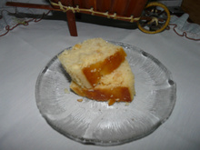 Bolo de fubá de milho branco