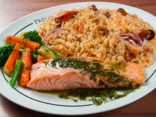 Salmão ao Molho Pesto