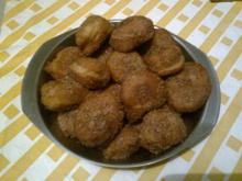 Bolinho de chuva com banana nanica