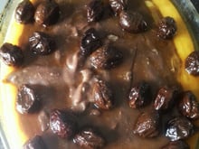 Creme de coco e chocolate