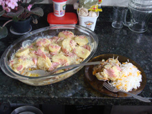 Enformado de carne com batata