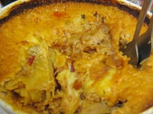 Lasanha de frango sem lactose no micro-ondas