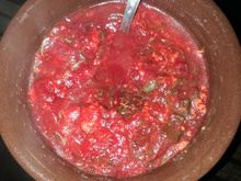 Caldo de beterraba e cenoura