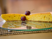 Bolo de fubá com erva doce