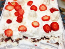 Merengue trufado de morango