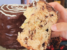 Panetone de chocolate com recheio de maracujá é a sensação em toda ceia de Natal na minha casa