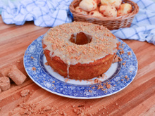 Bolo de milho com paçoca