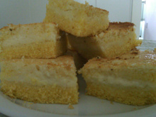 Bolo cremoso de fubá