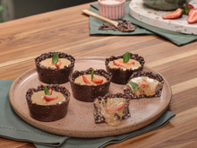 Cestinha de chocolate saudável