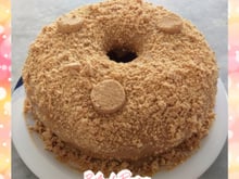 Bolo de Paçoca com Doce de Leite 