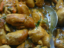 Escabeche de frango hummmm!