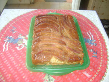 Bolo de banana duas camadas