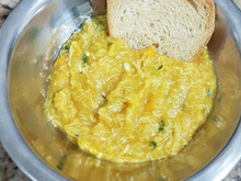 Creme de mandioquinha com frango