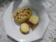 Batata Reacheada de Bacalhau com Medalhões