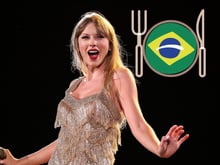 Isso é tudo que Taylor Swift come em um dia... Será que ela vai conseguir manter a dieta no Brasil?