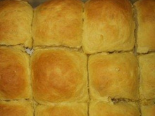Pão de hambúrguer com mandioquinha