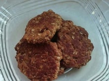 Cookies de banana com aveia