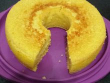 Bolo cremoso de laranja