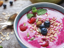 Iogurte com açaí energético