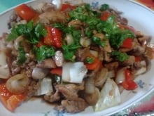 Frango xadrez diferente