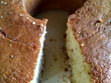 Bolo de leite talhado