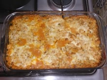 Trilha ao molho de camarão com provolone