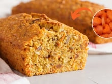 Bolo fit de cenoura e aveia: a massa fica super fofinha, faço toda a semana para manter a dieta