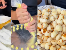 Pipoquinha de queijo é o petisco perfeito para comer aos montes, é muito fácil de fazer!