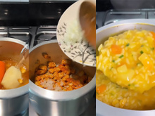 Procurando um jantar nutritivo e fácil de fazer para uma noite fria? Então anota a receita dessa canja cremosa