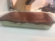 Torta de bolacha com creme belga