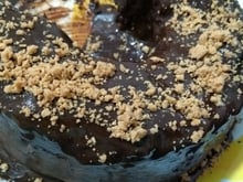 Bolo de cacau 70% de cacau com café
