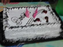 Bolo de merengue com sorvete