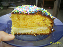 Bolo de cenoura recheado