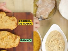 Nem farinha de rosca, nem farinha panko: essa é a melhor farinha para fazer frango empanado na airfryer