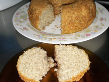 Bolo de banana com quinoa
