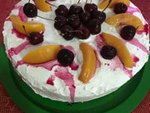 Recheio de pêssego para bolo