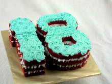 Bolo de números: como fazer o bolo da moda