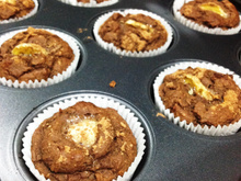 Cupcakes proteicos de batata doce