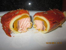 Panqueca fit de salmão
