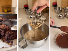 Brownie na frigideira de 3 chocolates é uma das melhores sobremesas que você vai comer na vida. Aprenda a receita!